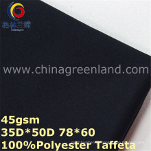 Polyester Twill Pongee Dyeing Fabric for Men′s Shirt (GLLML325)